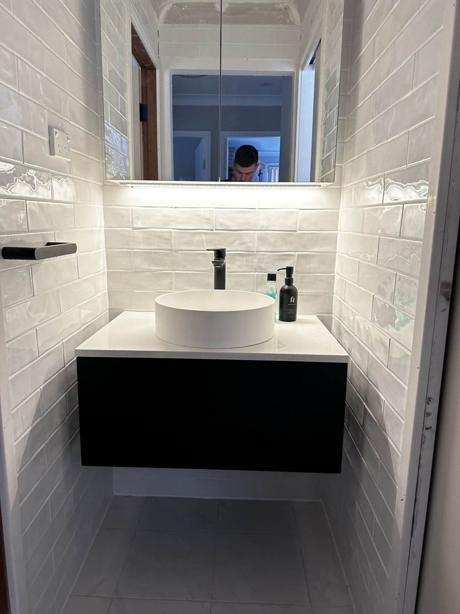 Modern Bathroom Lighting Installation in NSW