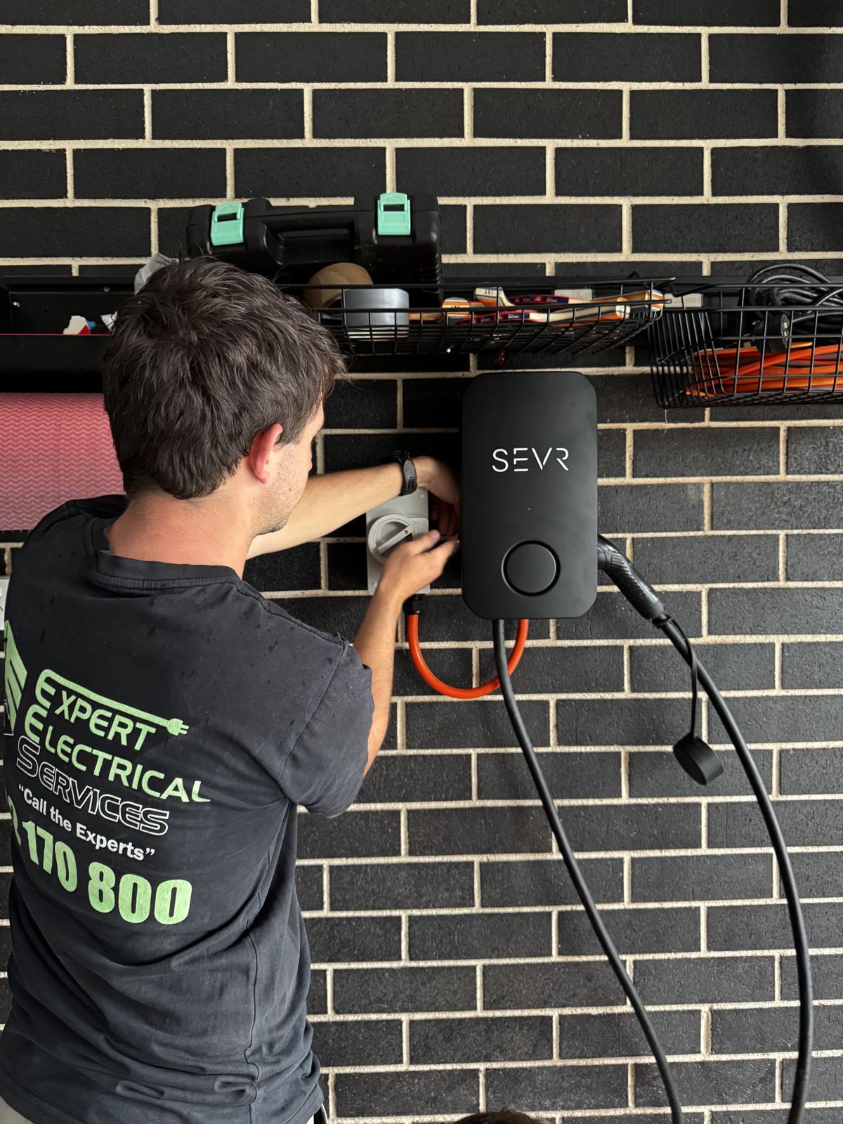 Mounting a home EV charger