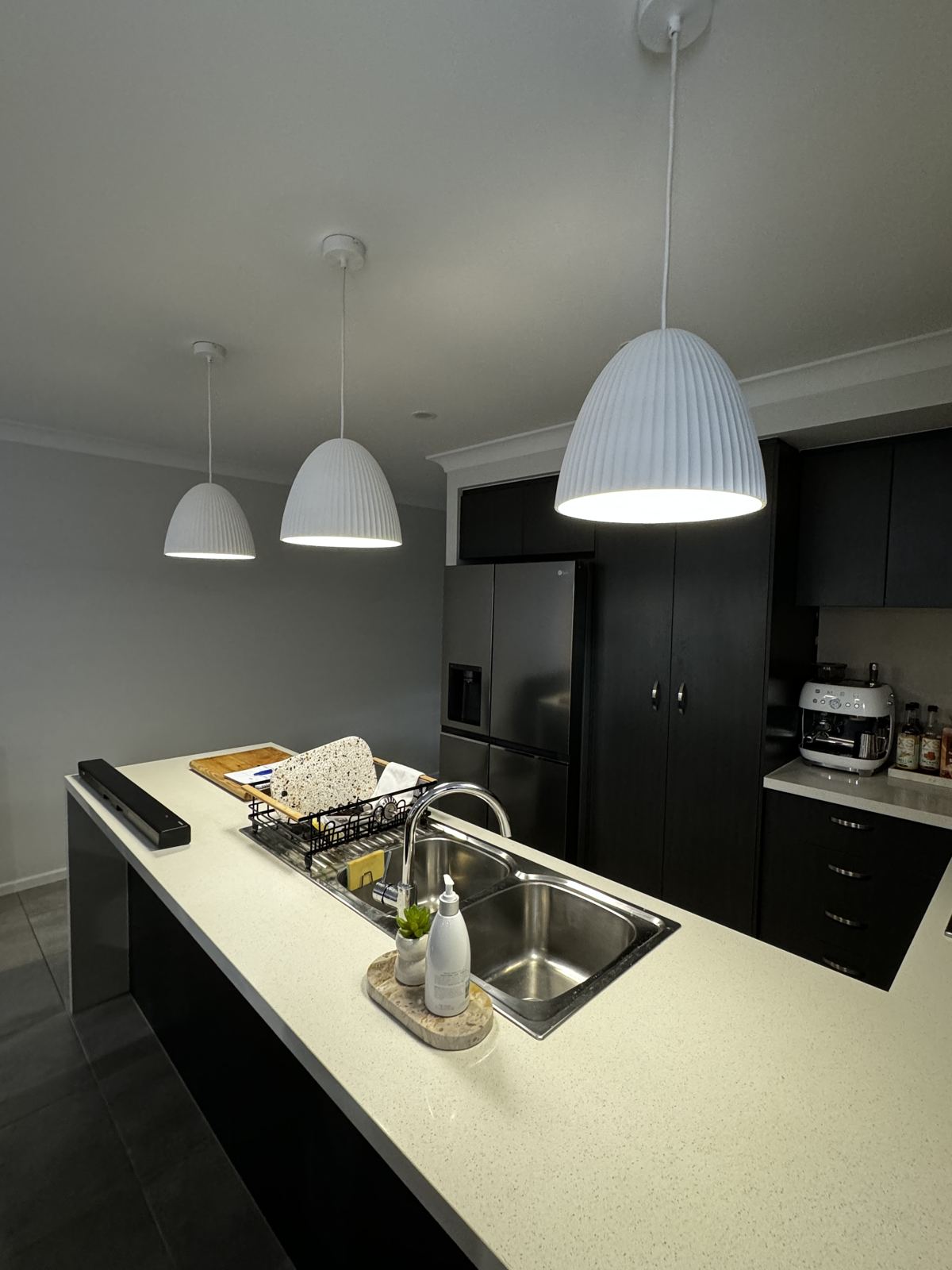 Kitchen pendant lights installed by Expert Electrical Services